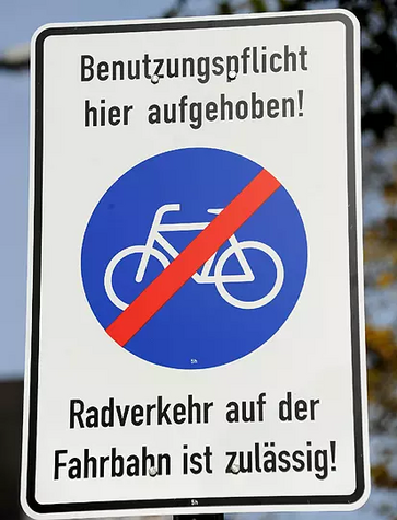 Investitionsvorschlag: Hinweisschilder "Radfahrer auf der Fahrbahn" u.a. am Furtweg und Hauptstraße